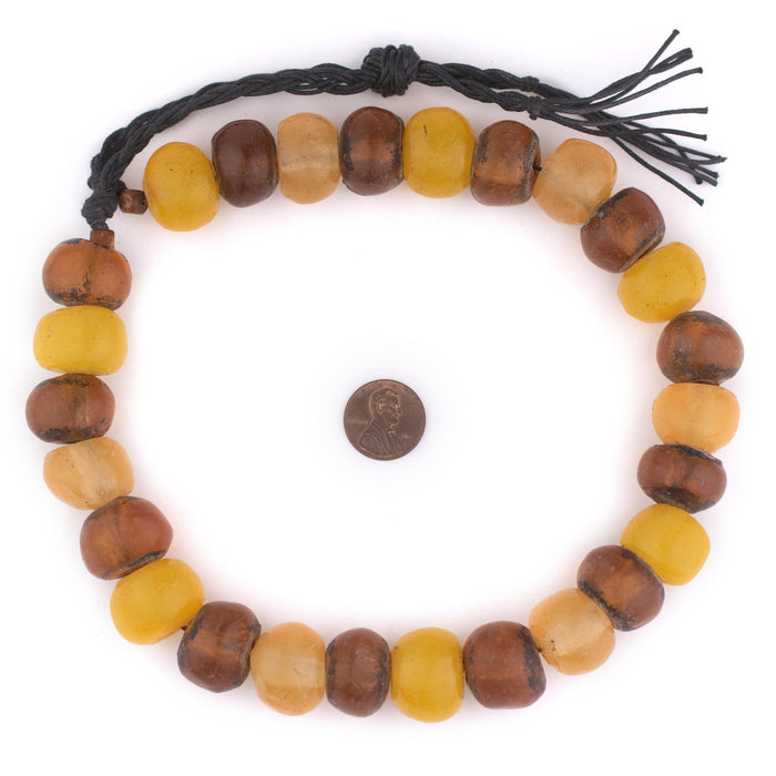 Moroccan Translucent Amber Resin Beads (Petite) - The Bead Chest