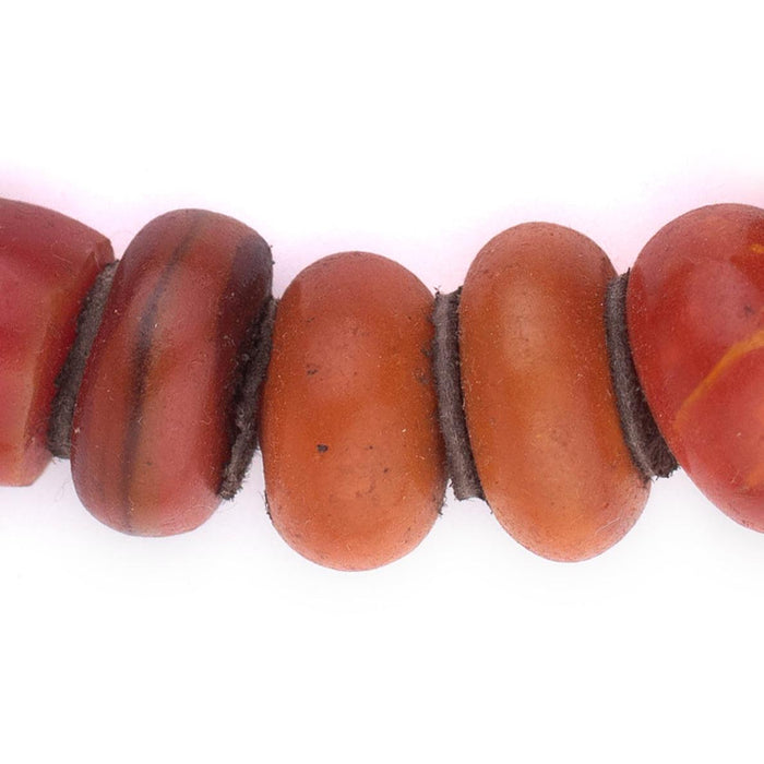 Moroccan Rustic Amber Resin Beads (Graduated) - The Bead Chest