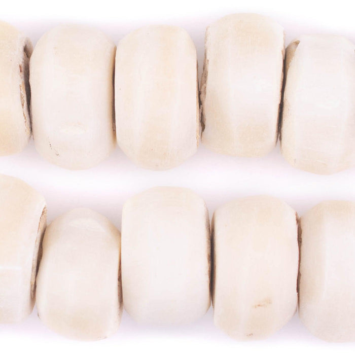 White Bone Beads (Double Length Decorative Strand) - The Bead Chest