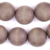 Brown Round Natural Wood Beads (24mm)