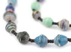 Seaside Medley Recycled Paper Beads from Uganda - The Bead Chest
