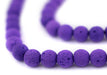 Round Purple Ball Beads (8mm) - The Bead Chest