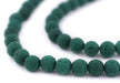 Malachite-Style Round Lava Beads (8mm) - The Bead Chest