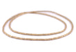 Brass Prism Heishi Beads (3mm) - The Bead Chest