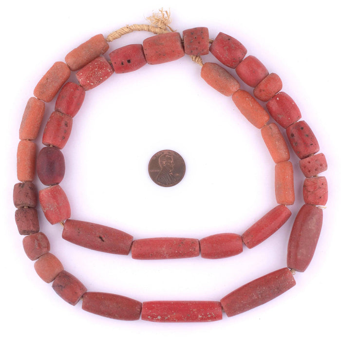 Yoruba Mock Coral Beads #9999 - The Bead Chest