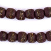Chocolate Brown Kente Krobo Beads (14mm)
