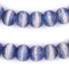 Light Blue Rustic Bone Beads (14mm)