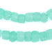 Mint Green Faceted Java Recycled Glass Beads - The Bead Chest