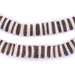 Zebra-Style Coconut Bone Heishi Beads (10mm) - The Bead Chest