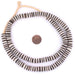 Zebra-Style Coconut Bone Heishi Beads (10mm) - The Bead Chest