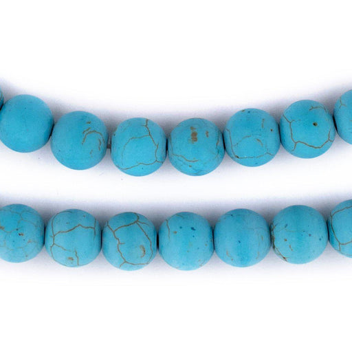 Matte Round Turquoise Style Stone Beads (10mm) - The Bead Chest