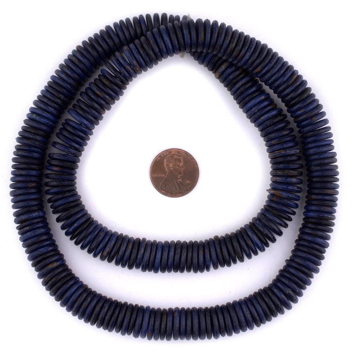 Lapis Blue Bone Button Beads (12mm) - The Bead Chest