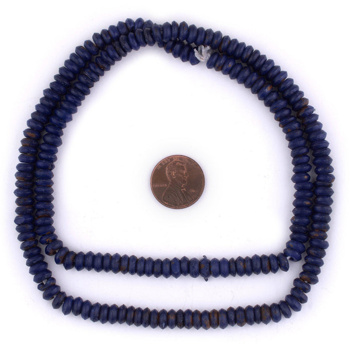 Lapis Blue Bone Button Beads (6mm) - The Bead Chest