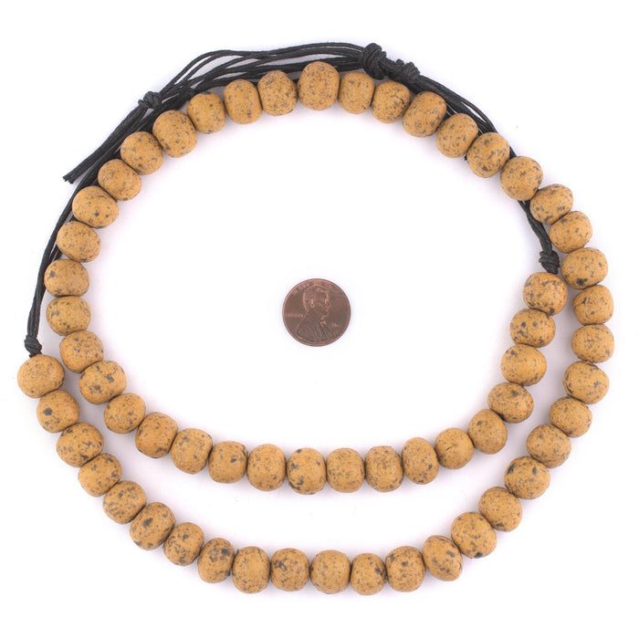 Natural Moroccan Pottery Beads (Round) - The Bead Chest