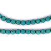 Matte Round Green Turquoise Style Stone Beads (6mm)
