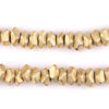 Brass Faceted Ring Beads (10mm)