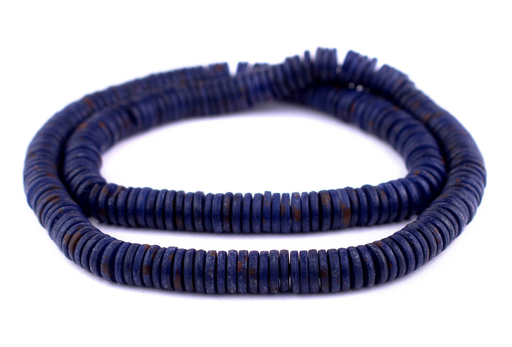 Lapis Blue Bone Button Beads (10mm) - The Bead Chest