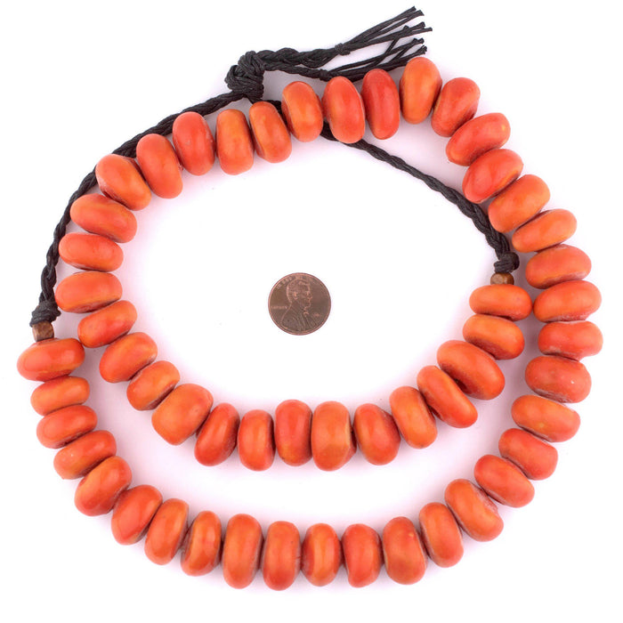 Round Moroccan Mango Resin Beads - The Bead Chest