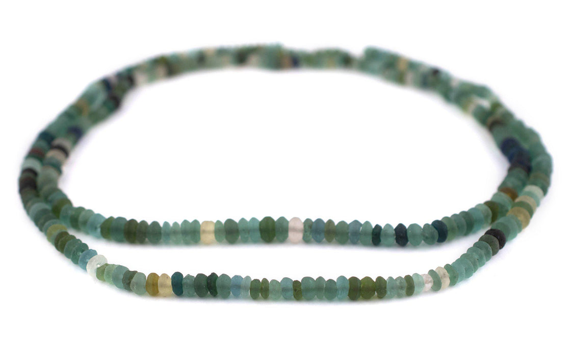Roman Glass Saucer Heishi Beads (5mm) - The Bead Chest