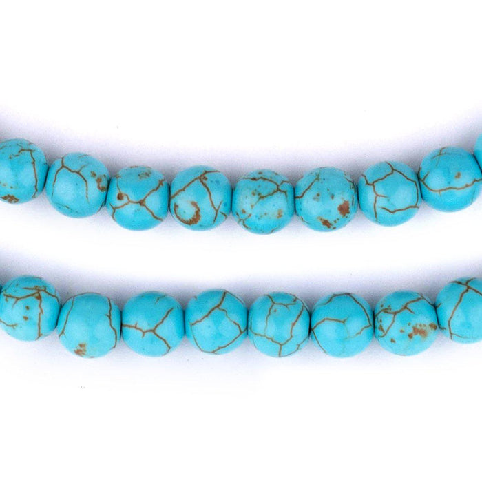 Round Turquoise Style Stone Beads (8mm) - The Bead Chest
