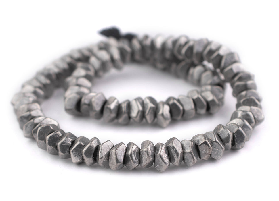 Silver Faceted Ring Beads (10mm) - The Bead Chest