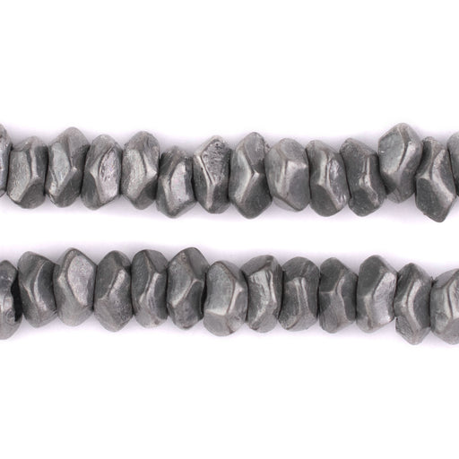 Silver Faceted Ring Beads (10mm)