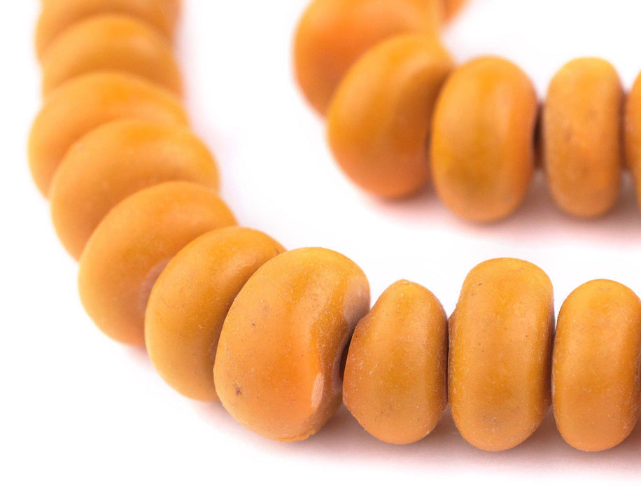 Round Moroccan Banana Resin Beads - The Bead Chest