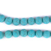 Matte Round Green Turquoise Style Stone Beads (10mm)