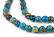Turquoise Lace Malachite Beads (8mm) - The Bead Chest