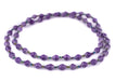 Violet Purple Recycled Paper Beads from Uganda - The Bead Chest