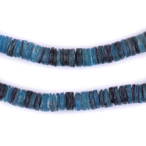 Azul Blue Natural Shell Heishi Beads (8mm) - The Bead Chest