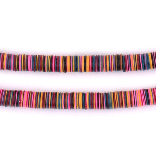 Sunshine Medley Vinyl Phono Record Beads (6mm)