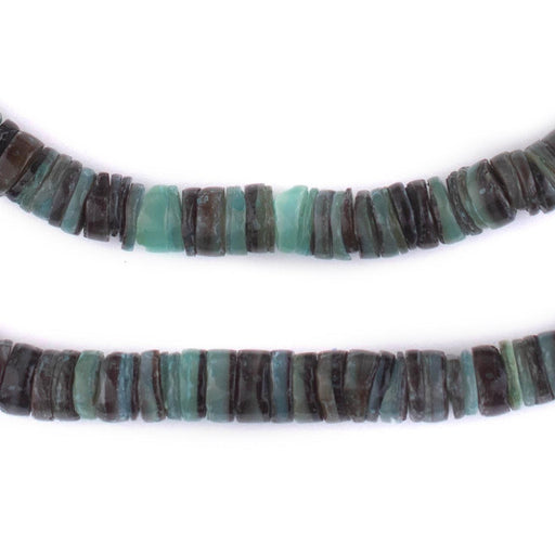 Mint Green Natural Shell Heishi Beads (8mm)