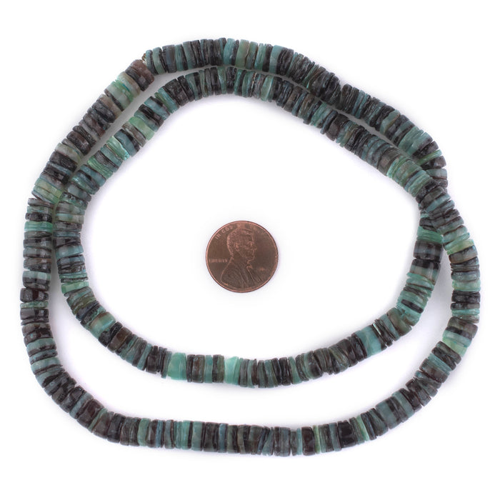 Mint Green Natural Shell Heishi Beads (8mm) - The Bead Chest