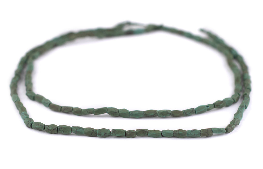Faceted Turquoise-Style Afghani Stone Beads (4mm) - The Bead Chest