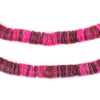 Fuchsia Pink Natural Shell Heishi Beads (8mm)