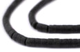 Black Jade Cylinder Beads (4mm) - The Bead Chest