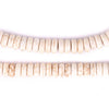 Rondelle White Calcatta-Style Stone Beads (3x8mm)