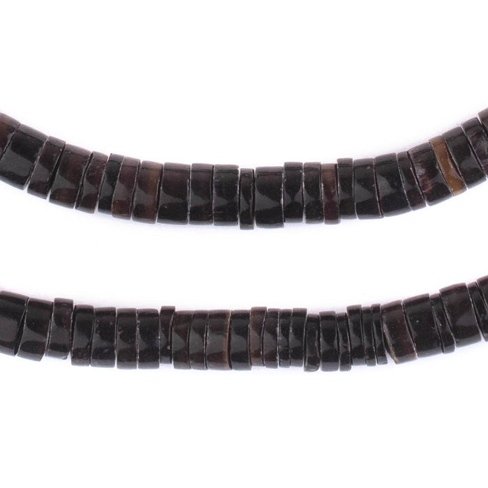 Black Shell Heishi Beads (8mm) - The Bead Chest