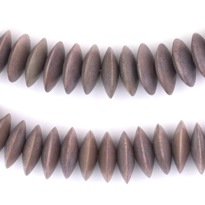 Brown Saucer Natural Wood Beads (15mm) - The Bead Chest