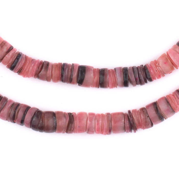 Tulip Pink Natural Shell Heishi Beads (8mm) - The Bead Chest