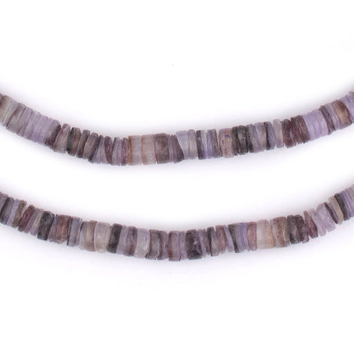 Lavender Purple Natural Shell Heishi Beads (5mm)