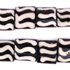Wave Design Batik Bone Beads (Flags)