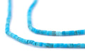 Azure Blue Cylindrical Turquoise Beads (2mm) - The Bead Chest
