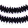 Black Saucer Natural Wood Beads (15mm)