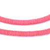 Watermelon Pink Vinyl Phono Record Beads (6mm)