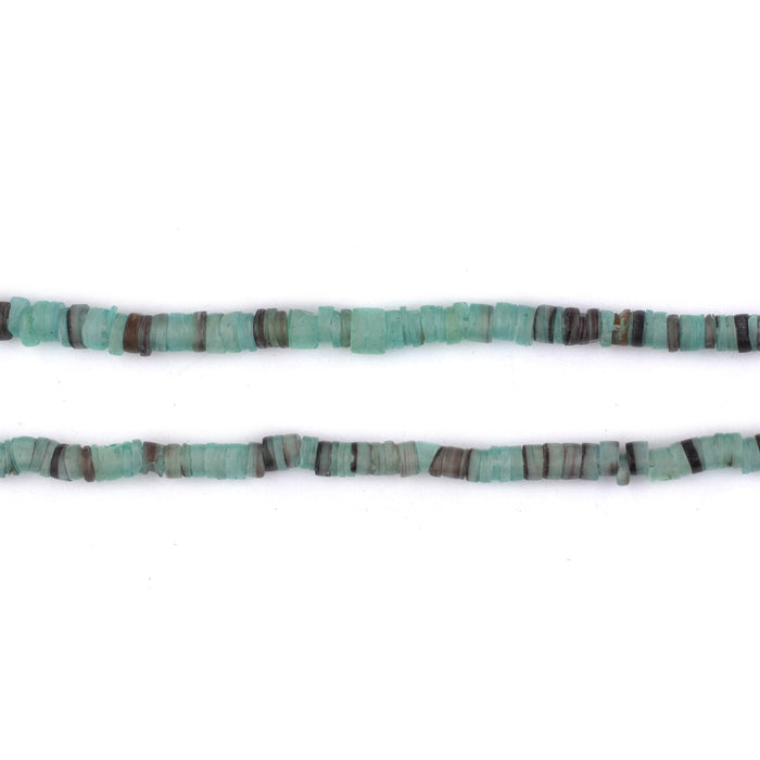 Mint Green Natural Shell Heishi Beads (3mm) - The Bead Chest