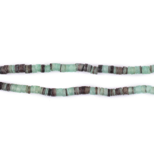 Fern Green Natural Shell Heishi Beads (3mm)