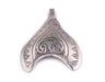 Engraved Fish Tail Moroccan Pendant - The Bead Chest