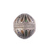 Extra Fancy Silver Enamel Berber Bicone Bead Pendant - The Bead Chest